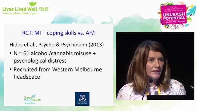 Improving treatment of youth substance use and comorbidity Associate Professor Leanne Hides, Deputy Director, Centre for Youth Substance Abuse Research (CYSAR), UQ