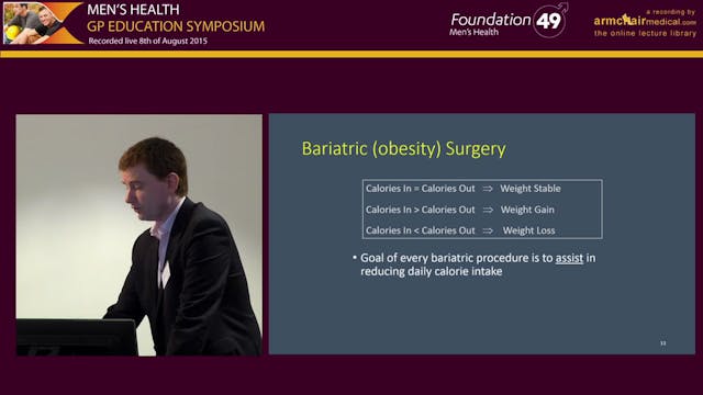 Obesity and Bariatric Surgery Mr Paul...