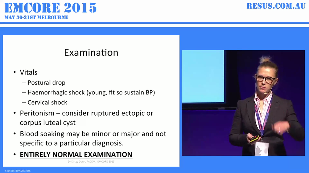 1st Trimester Bleeding Dr Kirsty Dunn. Emergency Physician Ballarat ED.