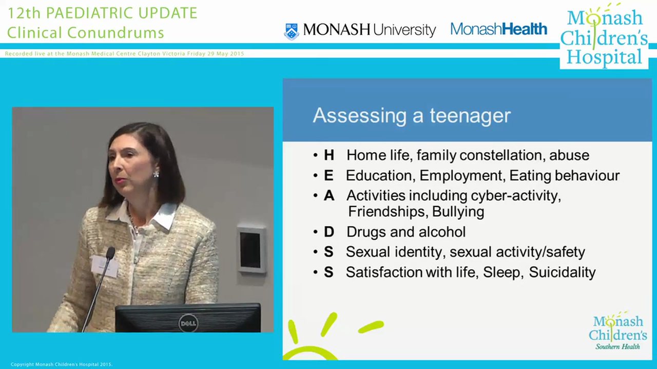 ‘In a depressed teen, when do you need to consider starting psychotropic medications’ DR JACINTA COLEMAN