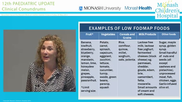 ‘What does a low FODMAPs diet look like for this child with [insert non-specific gastrointestinal symptom]’ DR SUE SHEPHERD