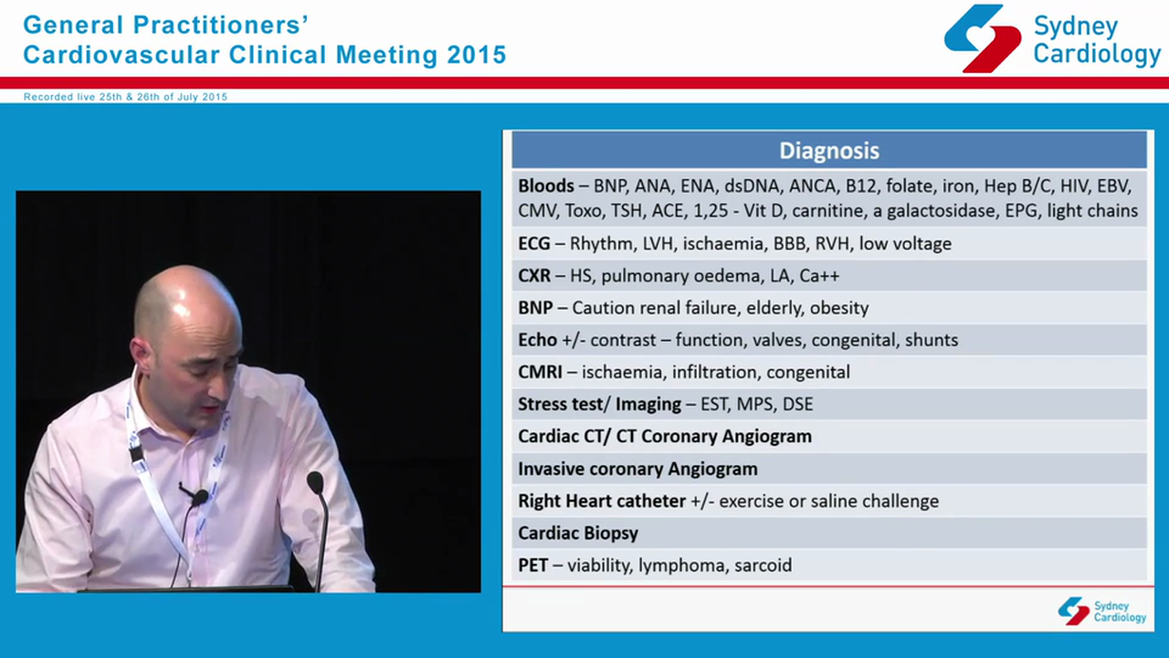 How to Assess the breathless patient - A Cardiac Perspective - Dr Martin Brown, MBBS FRCP (London) FRACP FCSANZ FESC General and Advanced Heart Failure Cardiologist Sydney cardiology group and Macquarie Uni