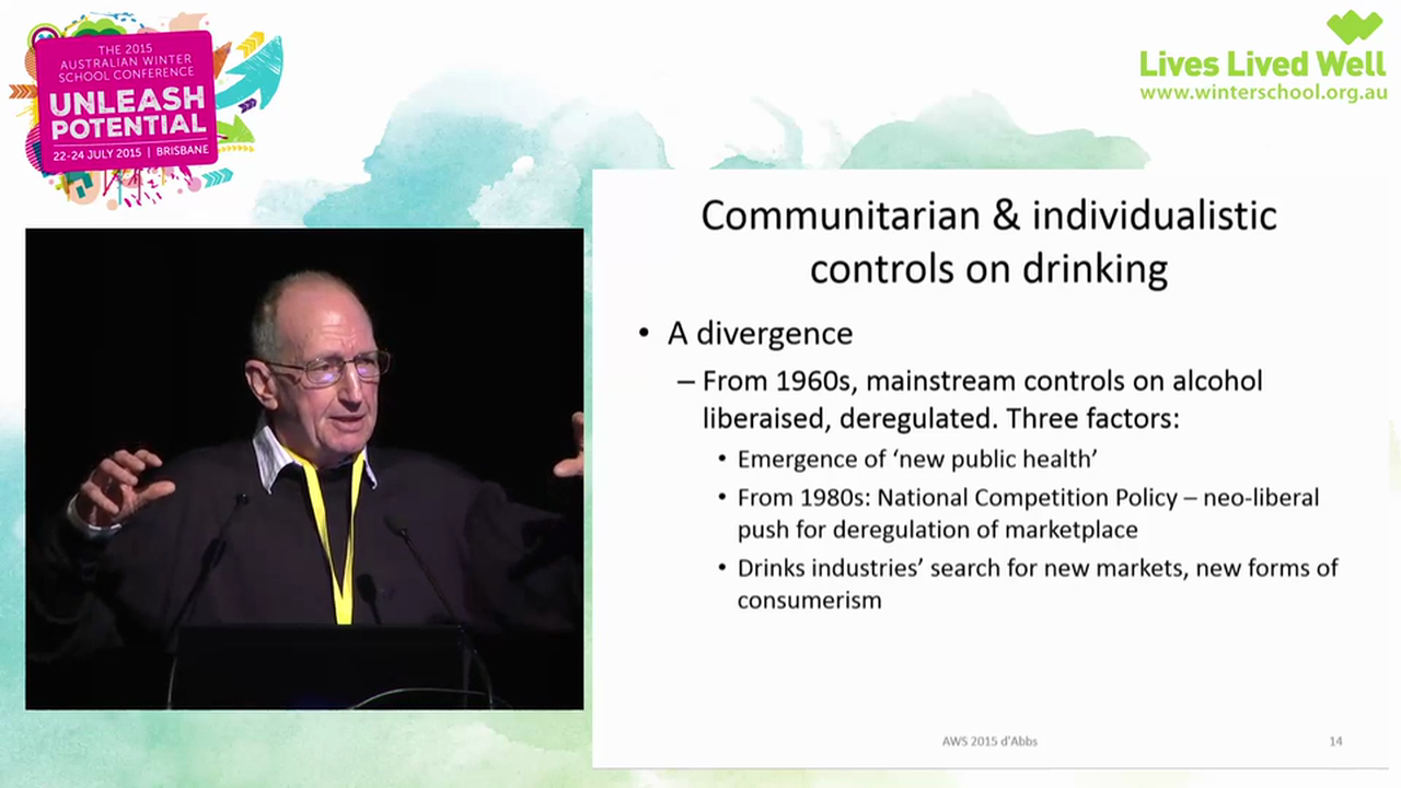 The ‘community’ as an agent of alcohol management in Aboriginal communities a critical examination Professor Peter d’Abbs, Menzies School of Health Research