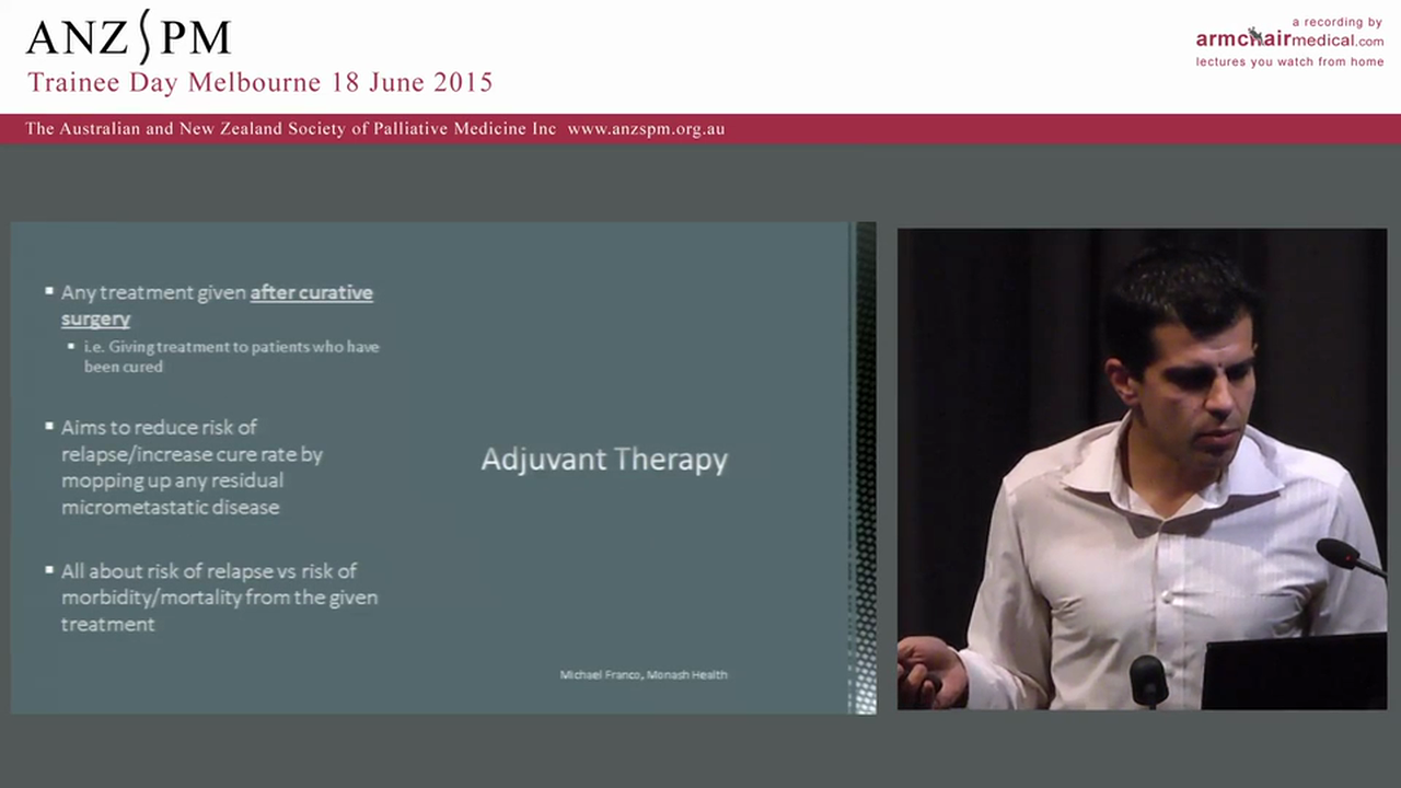 A crash course in cancer biology for palliative medicine trainees Michael Franco