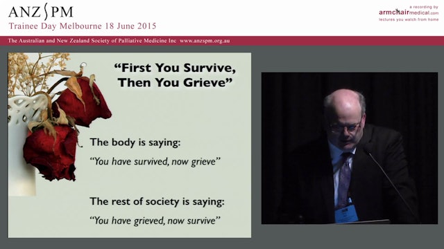 Introduction to grief and breavement care for palliative medicine trainees Chris Hall