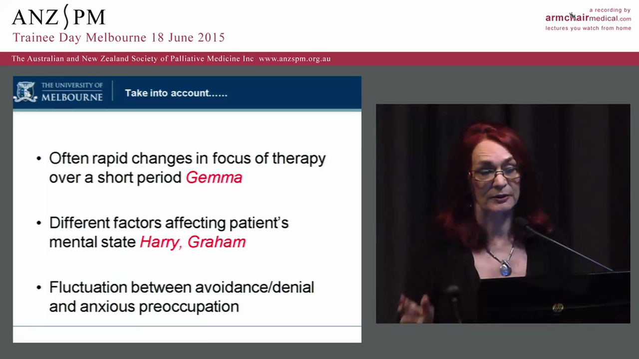 Psycho-oncology for palliative medicine trainees Di Clifton