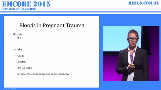 Trauma in pregnancy Dr Kirsty Dunn. E...