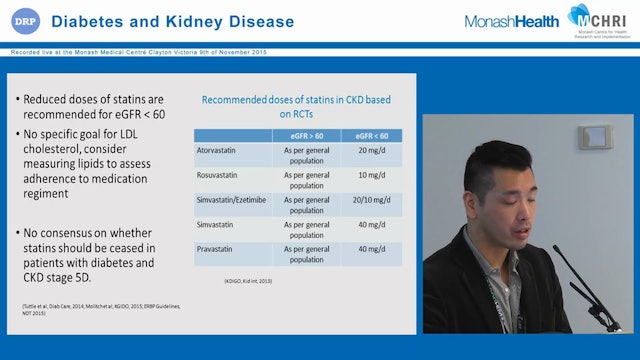 Management of diabetes in the setting of CKD Dr Clement Lo