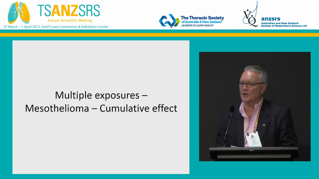 Historical and current legal issues relating to occupational causes of respiratory malignancies Jack Rush Supreme Court of Victoria, VIC