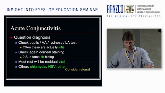 Acute Red Eye – diagnosis and management for Primary Care Dr Guy Bylsma