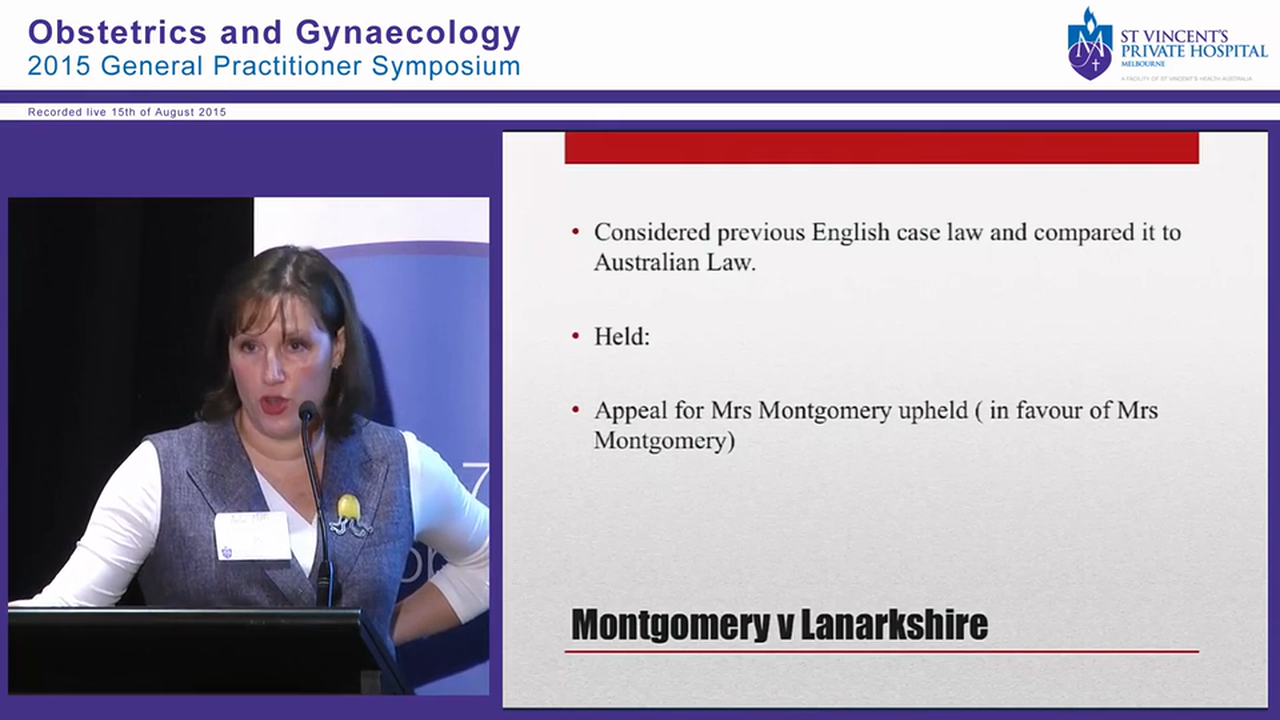 Mode of Delivery, the Law and the Private Practitioner Dr Amber Moore