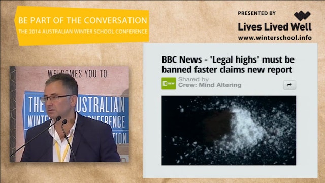 The internet and drugs – well what are we going to do now - Dr Adam Winstock, Institute of Psychiatry, Kings College London