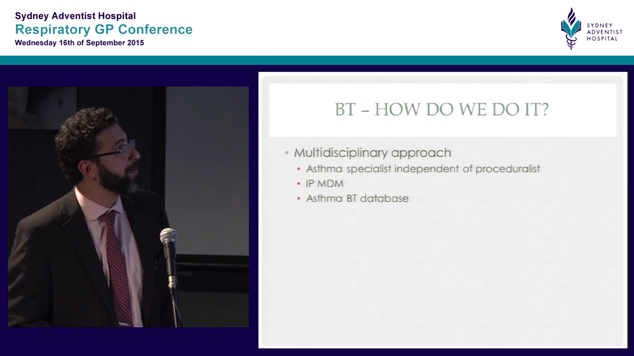 Asthma Bronchial thermoplasty Dr Tajalli Saghaie