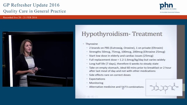 Thyroid Disease - hyperthyroidism, underactive thyroid (young & old) Speaker Dr Kimberly Cukier