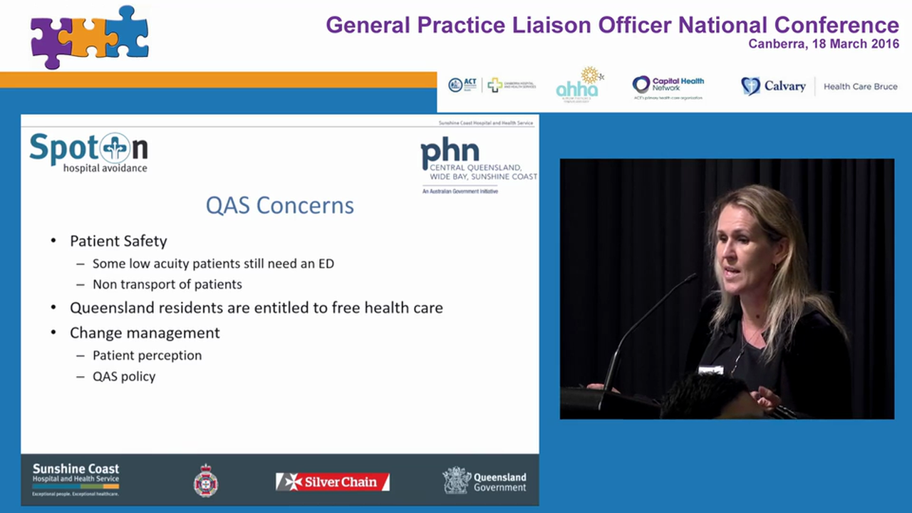 Supporting patient outcomes through organised networks SPOT ON a hospital avoidance program Dr Jon Harper Di Cross Dr Sandra Peters