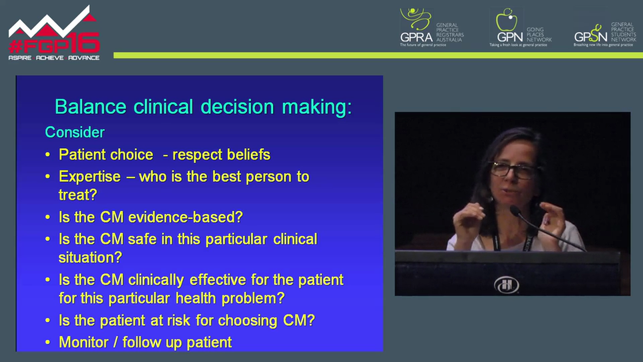 Complementary Medicines AProf Vicki Kotsirilos