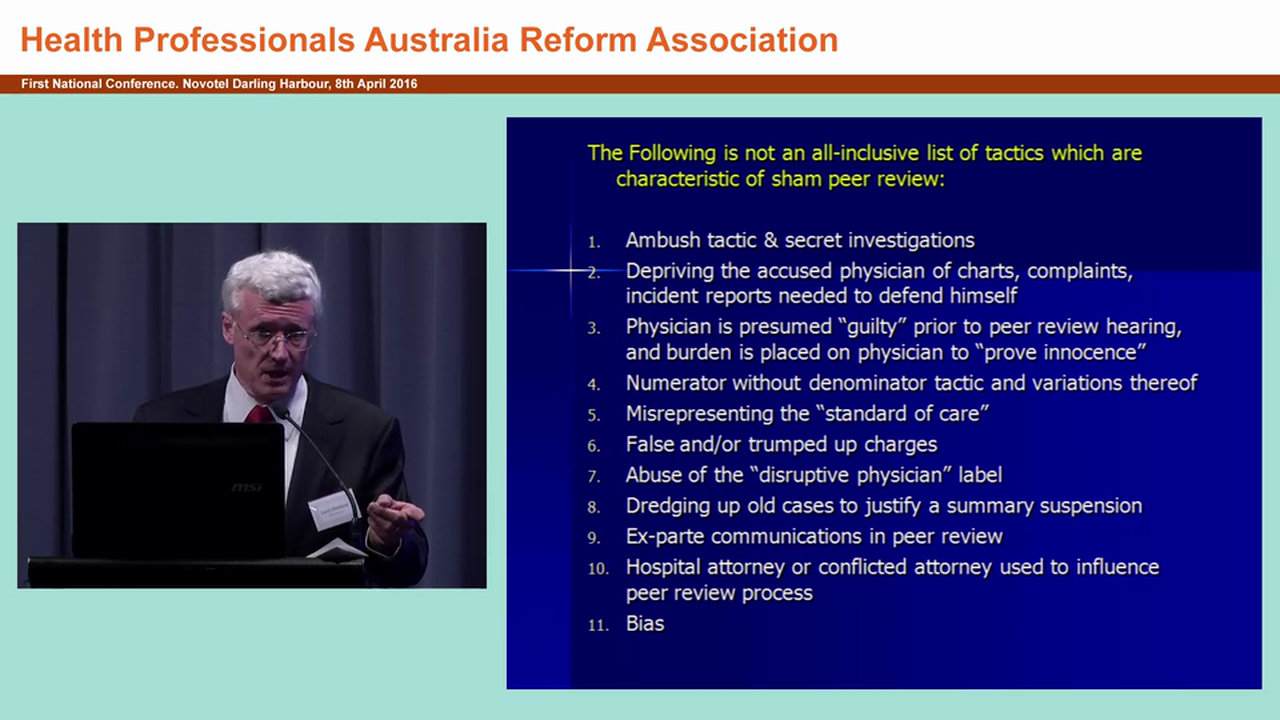 Sham peer review A worldwide phenomenon Larry Huntoon