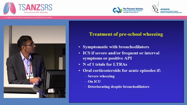 Preschool Wheeze and the wheezy infant Best practice Sarath Ranganathan, Royal Children's Hospital Melbourne, VIC