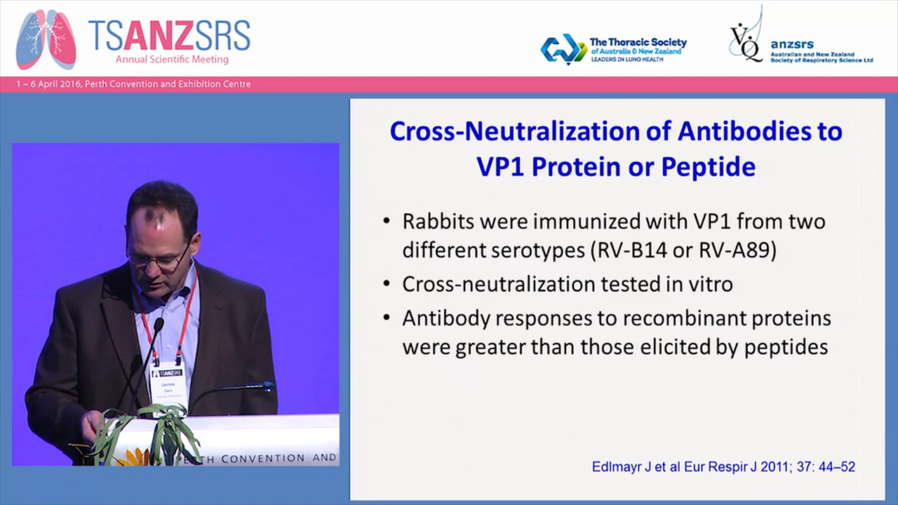 Vaccine development for respiratory viruses in children James Gern, University of Wisconsin School of Medicine, USA