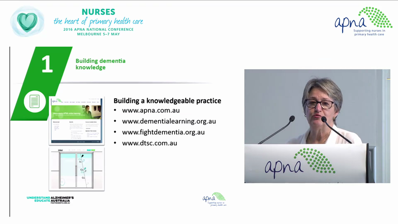 Timely Diagnosis of Dementia in Primary Health Care Speaker Lesley Pugh Part 1