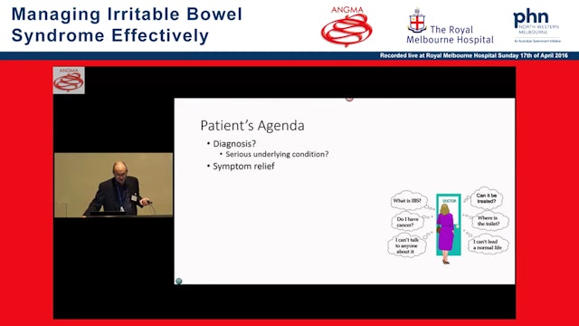 Irritable bowel syndrome diagnosis and approach to management Geoff Hebbard
