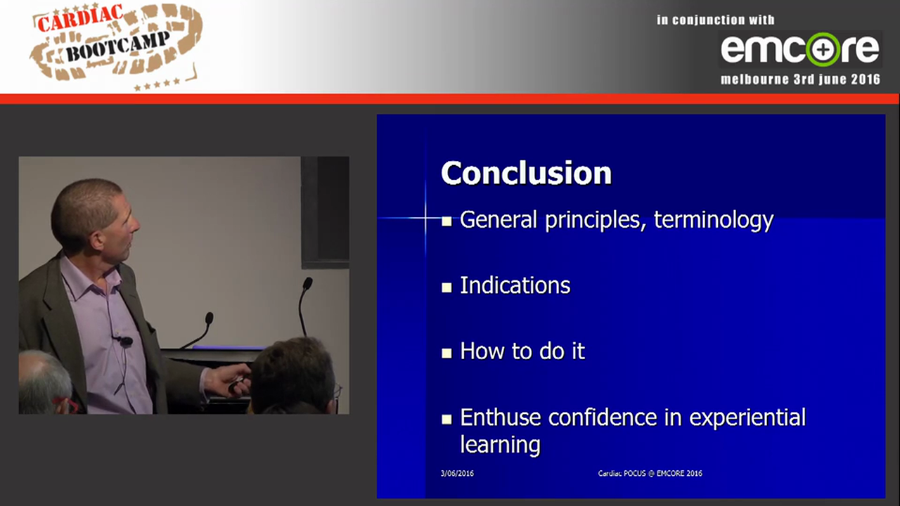 Point of care cardiac ultrasound ED Echo Peter Thompson