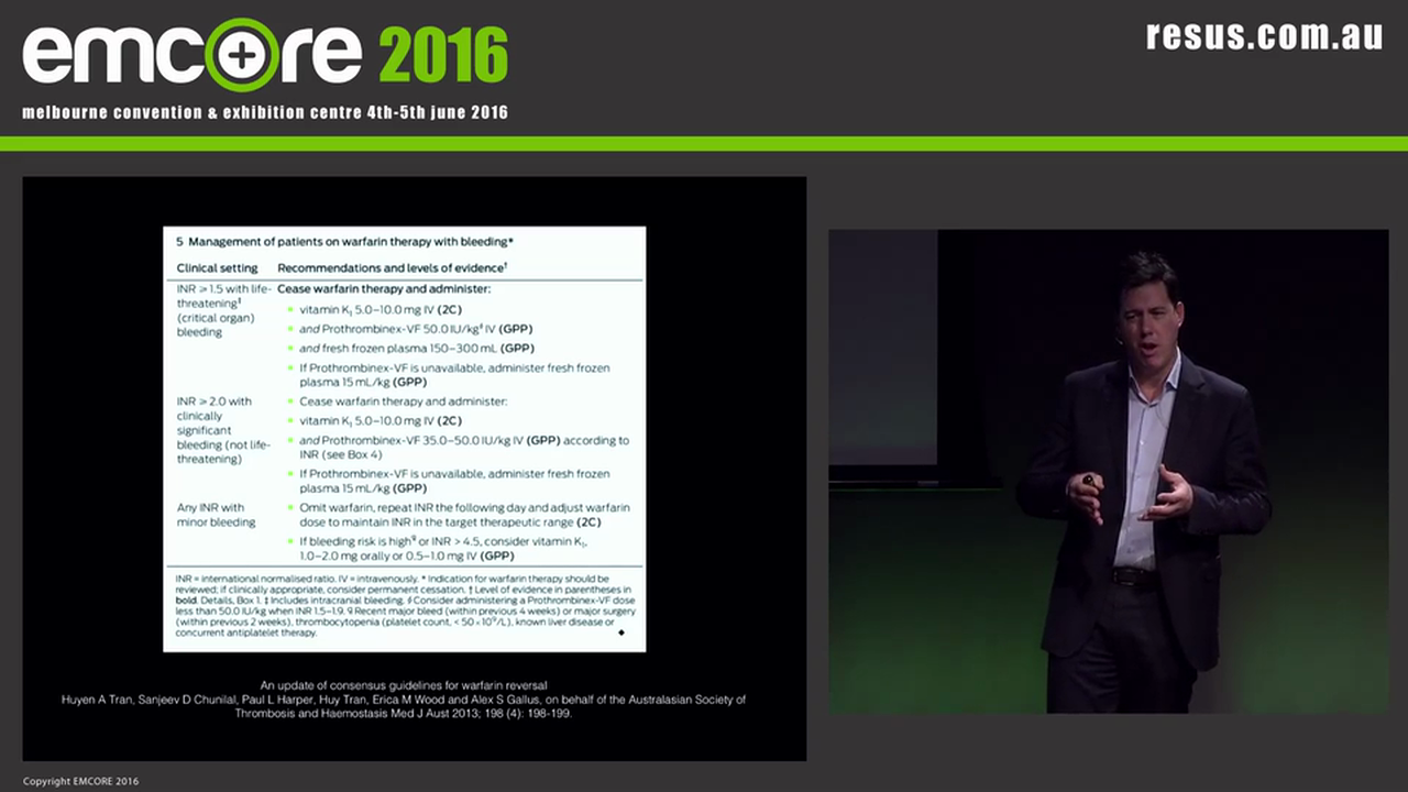 Anticoagulants and antidotes Dr James Edwards Dr James Edwards Director RPA Emergency Department
