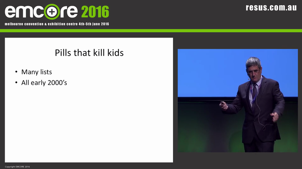 Pills that kill A Prof Shane Curran ED Wagga Wagga Rural Referral Hospital