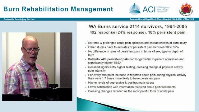 Pain Management after Burn Injury Joh...