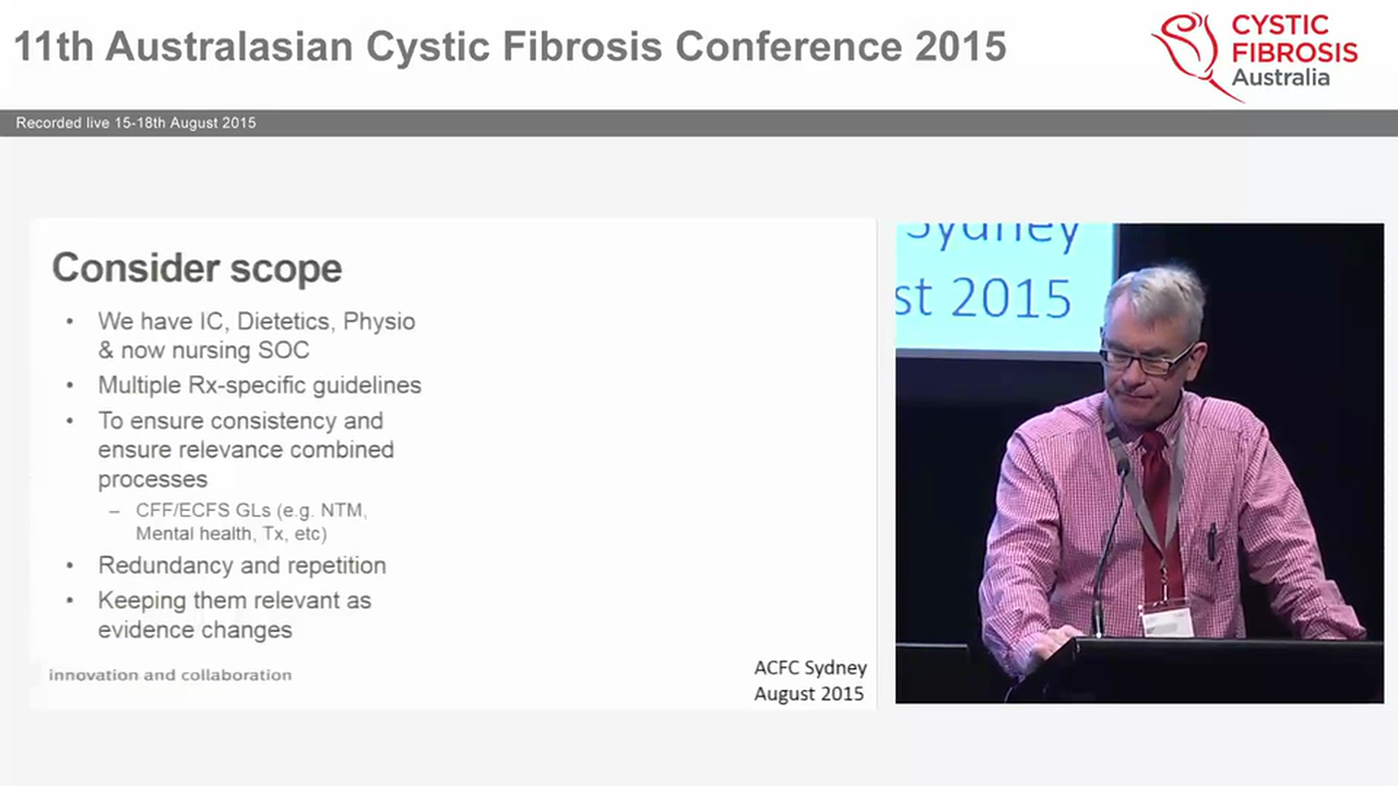 Australian CF standard of Care - Why so long Scott Bell