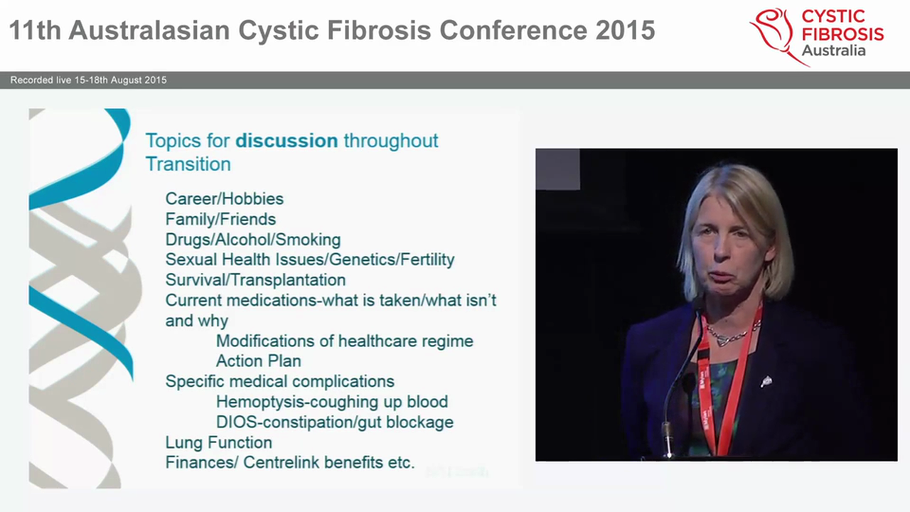Growing up in a CF world Transitioning with success you can have a say Dr Jude Morton