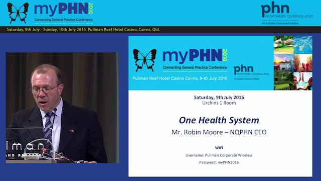One Health System Mr Robin Moore
