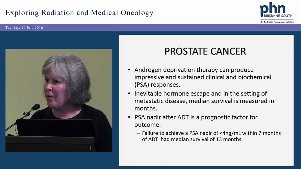 Prostate Cancer Radiation and Oncology Update for GPs Assoc Prof Margot Lehman and Dr Elizabeth McCaffrey