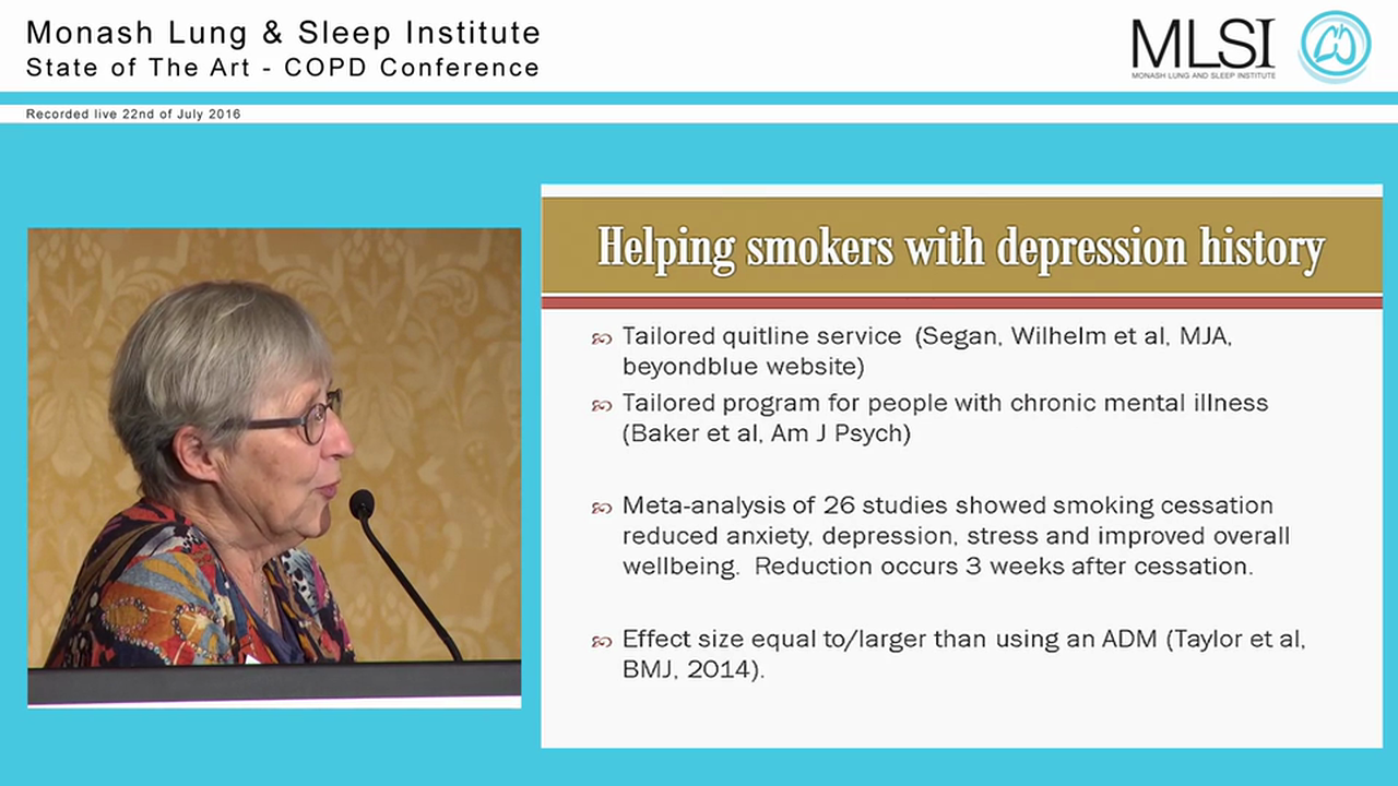Anxiety and depression in COPD Prof Kay Wilhelm