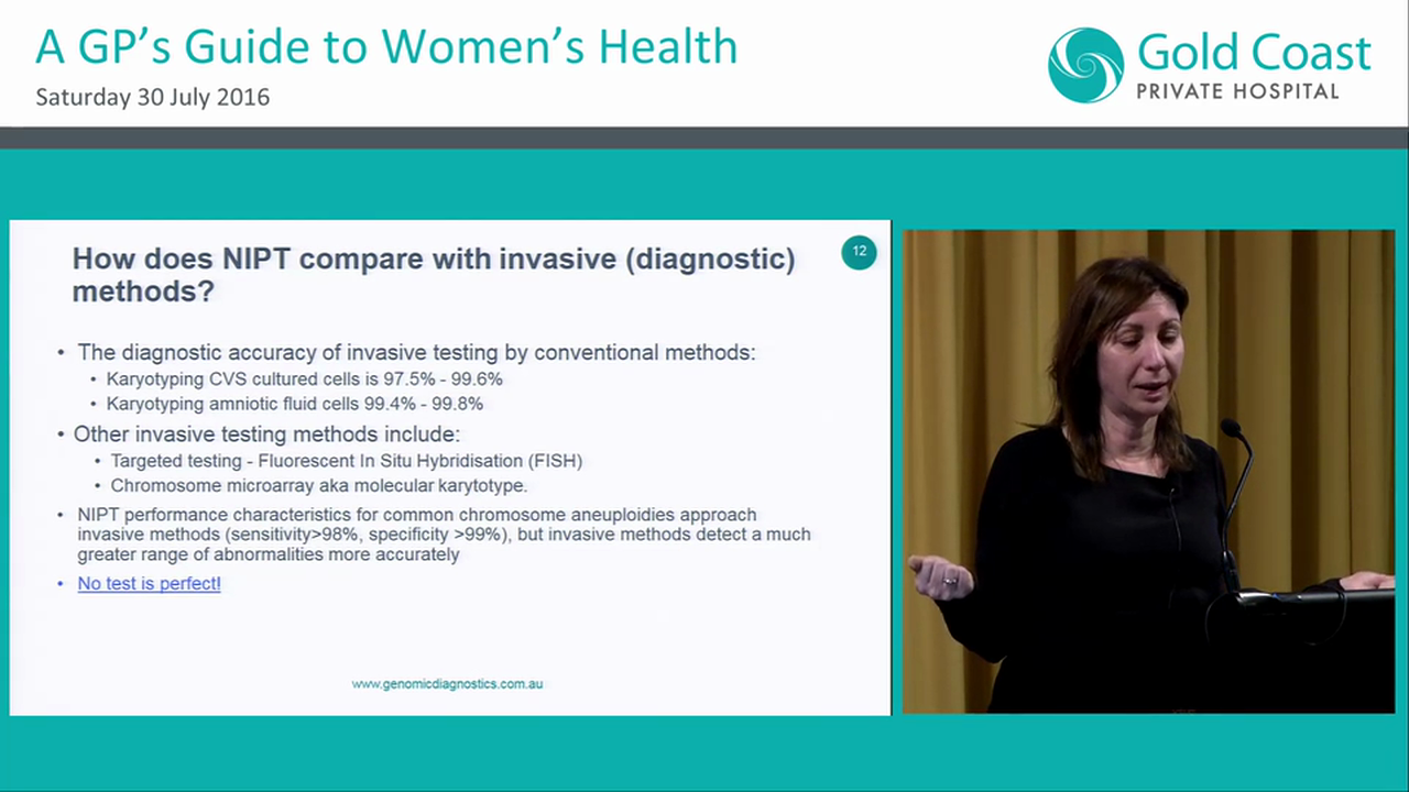 New developments in non-invasive prenatal testing Dr Melody Caramins