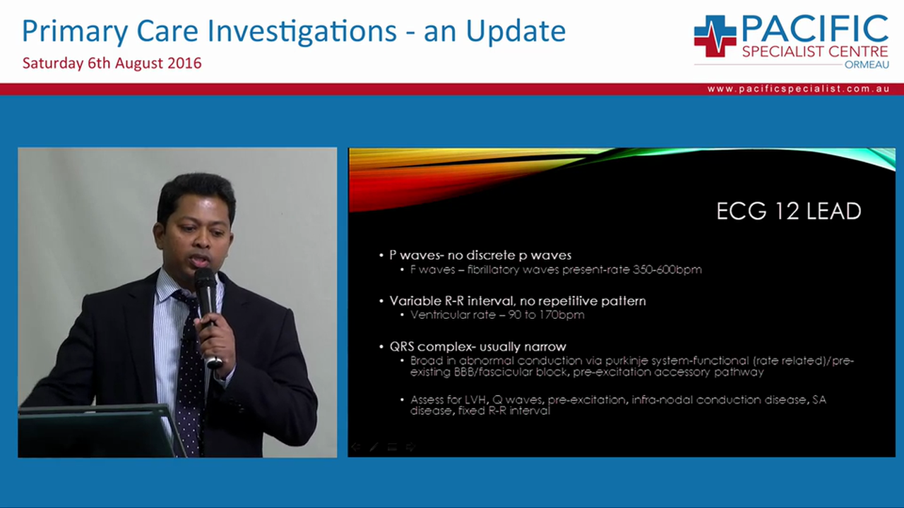 Atrial Fibrillation Investigations and Management Dr Raj Mohan Cardiologist Gold Coast University Hospital