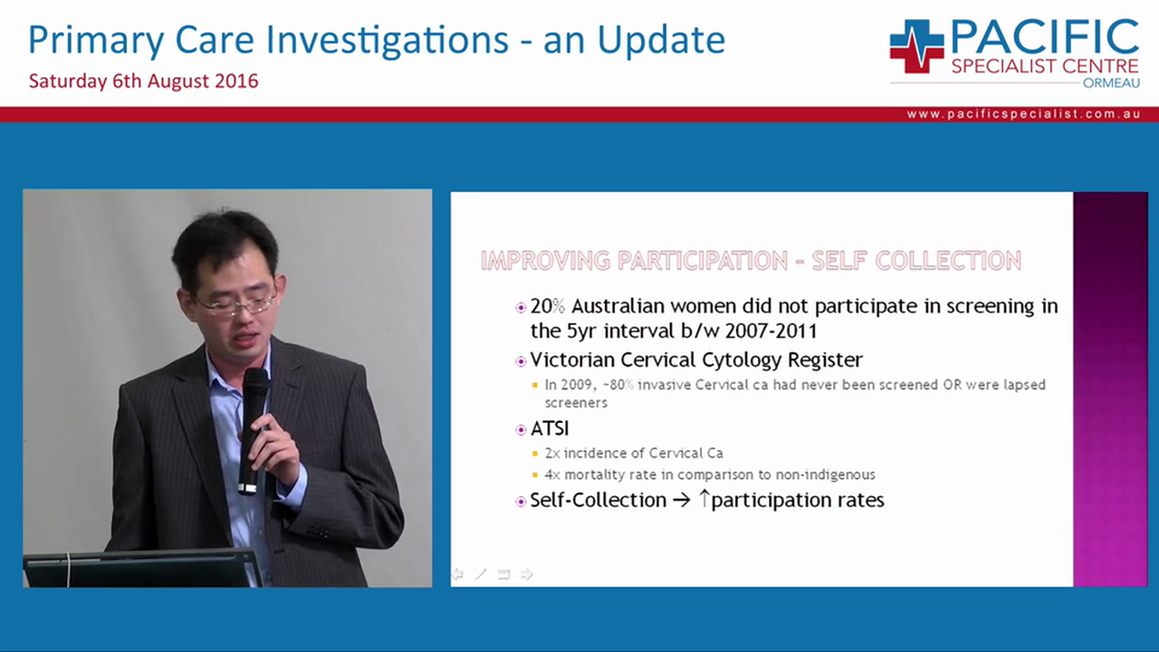 Future Changes to the National Cervical Screening Program Dr Donald Angstetra Obstetrics and Gynaecologist Gold University Hospital