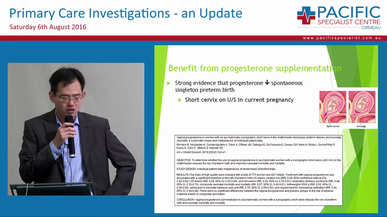 Recent Advances in Obstetrics and Gynaecology for GP Dr Donald Angstetra Obstetrics and Gynaecologist Gold University Hospital