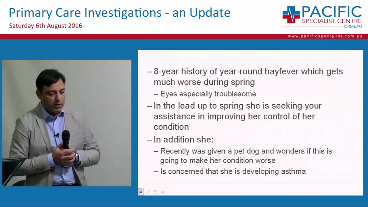 Allergy investigations and management Dr Tahir Chaudhary Allergist and Immunologist Sunnybank and NW Private Hospitals