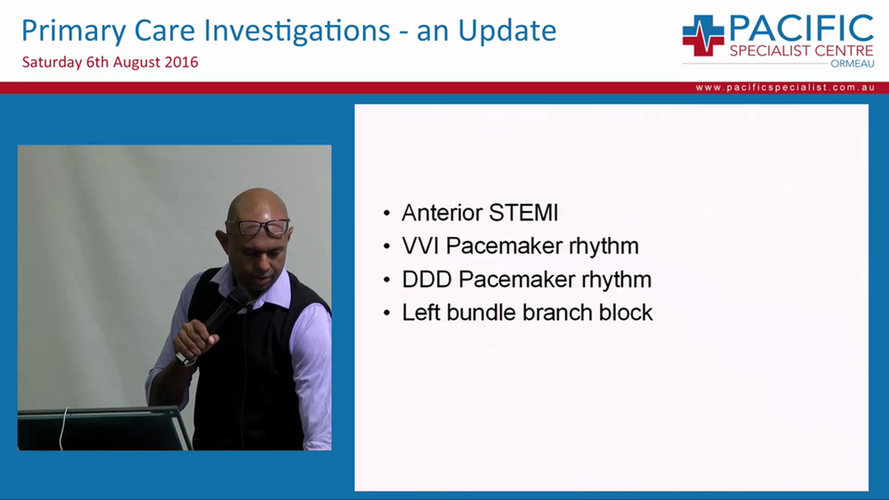 ECG Interpretation Prof Rohan Jayasinghe Director of Cardiology Gold Coast University Hospital