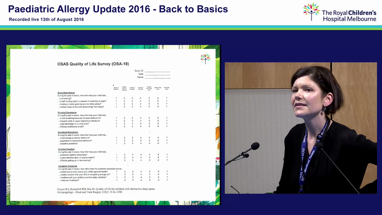 When the snotty nosed child snores Dr Moya Vandeleur