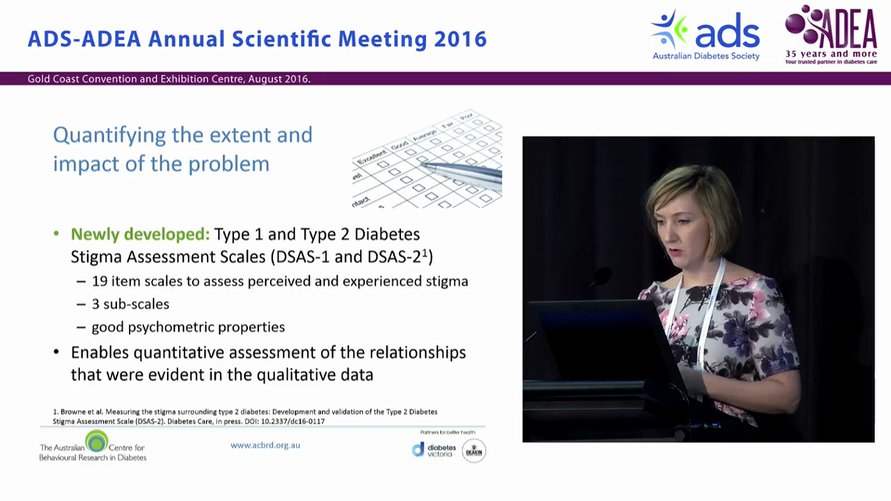 How big Social stigma among adults with diabetes and its implications for diabetes self-management Dr Jessica Browne