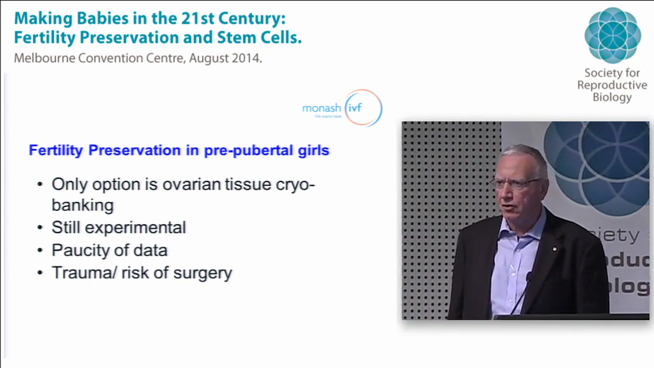 Fertility Preservation Is it realistic and is it cost-effective Professor Gab Kovacs Monash IVF International Medical Director
