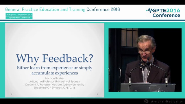 Why feedback Assoc Prof Michael Fasher