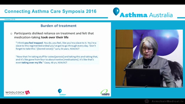 A Qualitative Study of the Lived Experience of Australians with Severe Asthma Professor Helen Reddel Canberra
