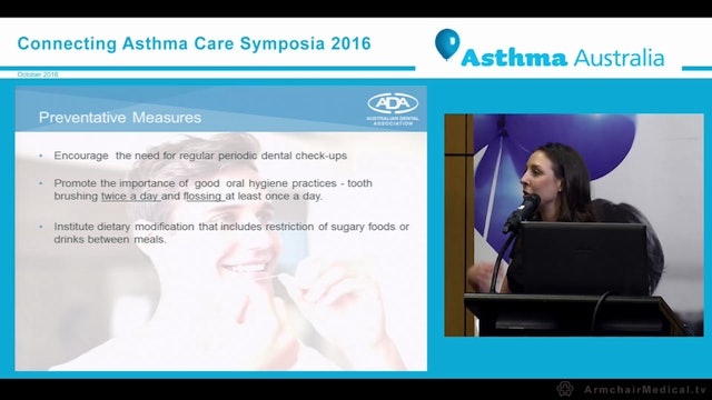 Oral health and asthma Ms Amelia Seselja