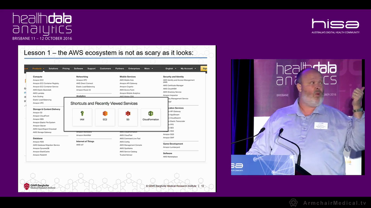 Analysing cancer in the cloud Lessons learned John Pearson Team Leader, QIMR Berghofer Medical Research Institute