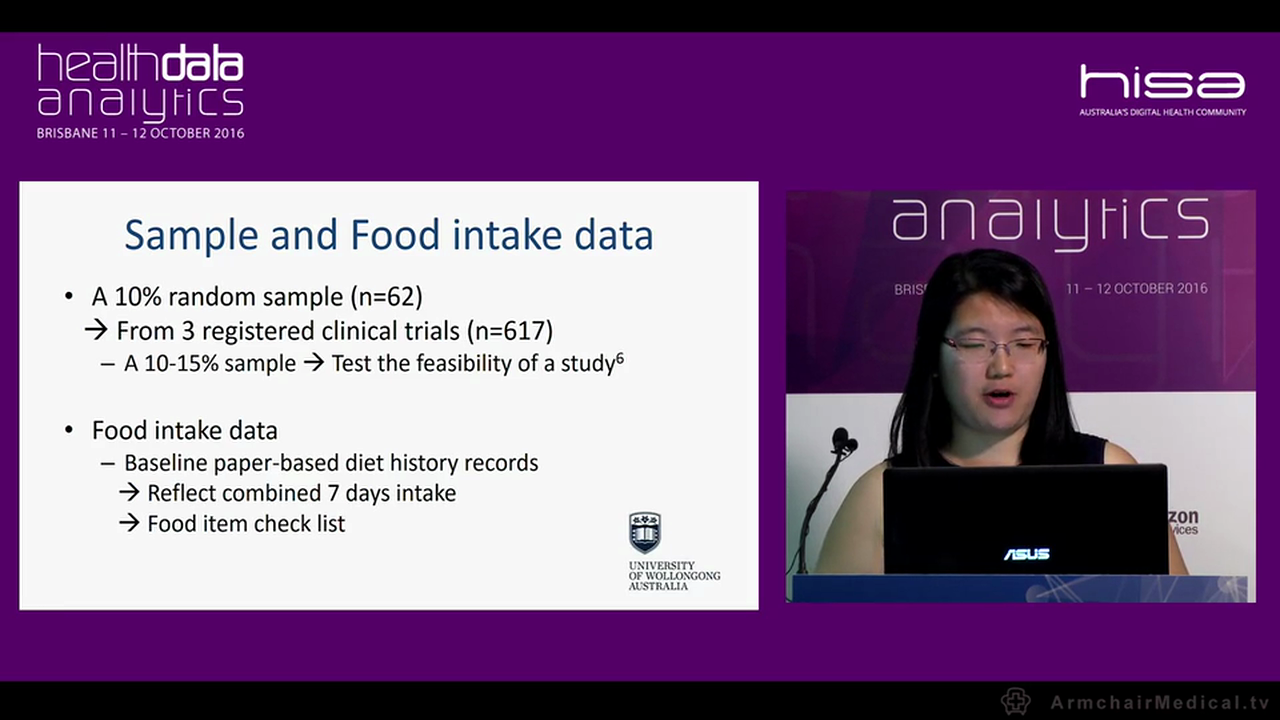 The feasibility of analysing food consumption combinations from overweight and obese participants of weight loss clinical trials Vivienne Guan University of Wollongong