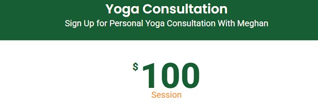 One 60-minute live online yoga consultation