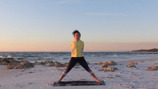 30-minute Sun Salutation Sunset Ocean Flow #201